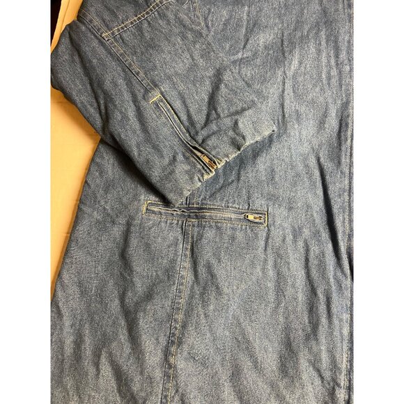 Vintage Denim & Co. women’s Hooded Zip Up Jacket Blue Wash denim plus 3X Casual - Picture 5 of 13